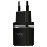 Сетевое зарядное устройство EVO 2USB, 2.4A 2.4 А/ Черный