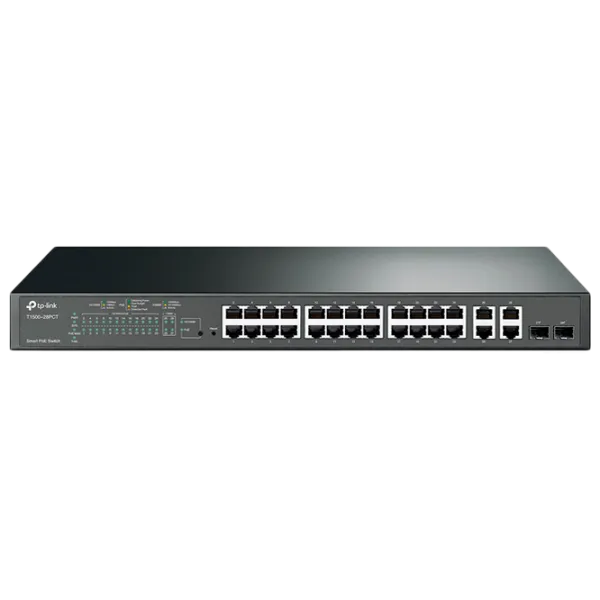 Switch TP-Link T1500-28PCT Black photo 1