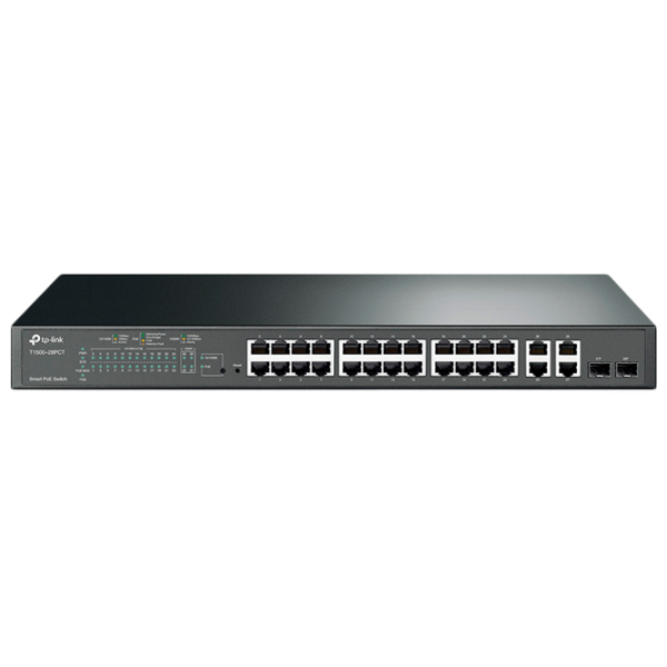 Switch TP-Link T1500-28PCT Black photo 1