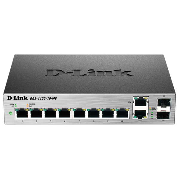 Switch D-Link DGS-1100-10/ ME Черный photo 1