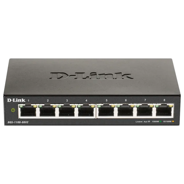 Switch D-Link DGS-1100-08V2/ A1A Черный photo 1