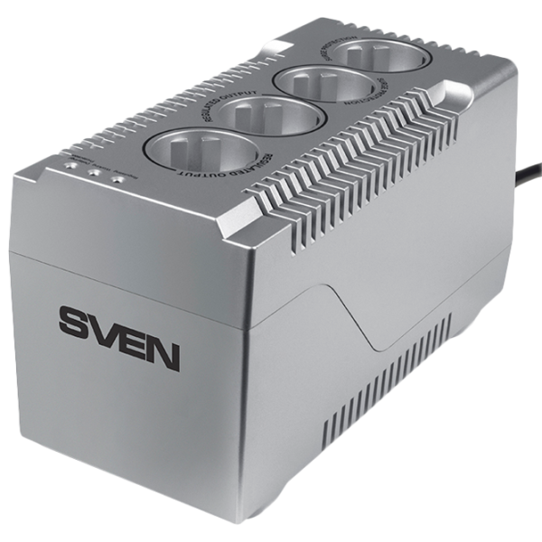 Stabilizator de tensiune Sven VR-F1500 Silver photo 1