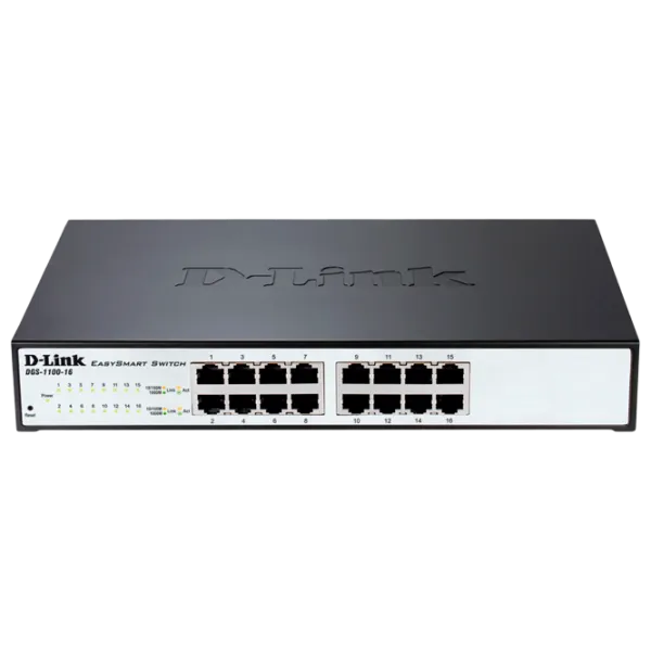 Switch D-Link DES-1100-16 Black photo 1