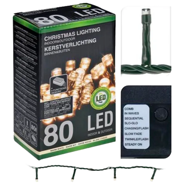 Гирлянды LED Christmas 34338 Нить/ Тёплый белый photo 1 Гирлянды LED Christmas 34338 Нить/ Тёплый белый photo 1
