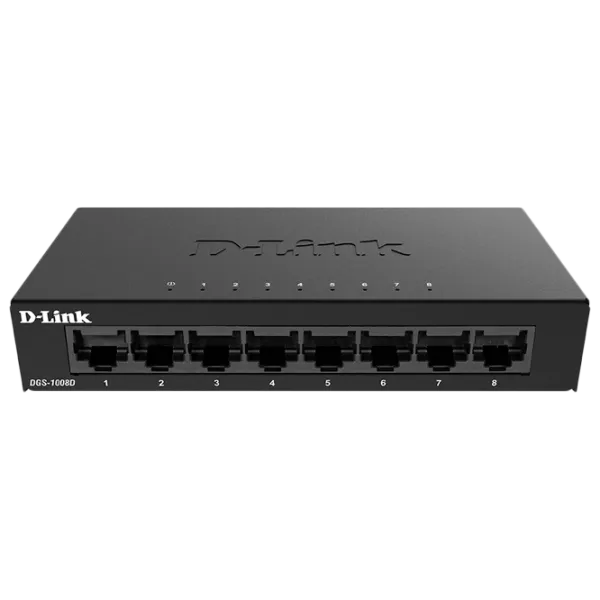 Switch D-Link DGS-1008D/ K2A Black photo 1
