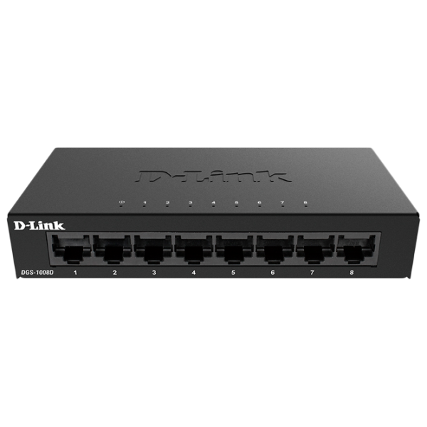 Switch D-Link DGS-1008D/ K2A Black photo 1