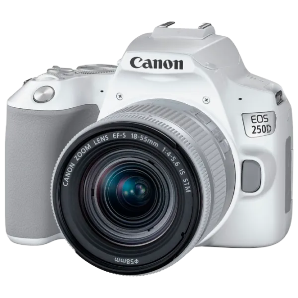 Фотоаппарат Canon EOS 250D Kit CMOS/ Белый photo 1 Фотоаппарат Canon EOS 250D Kit CMOS/ Белый photo 1