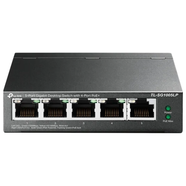 Switch TP-Link TL-SG1005LP Черный photo 1 Switch TP-Link TL-SG1005LP Черный photo 1
