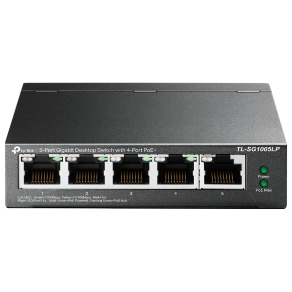 Switch TP-Link TL-SG1005LP Черный photo 1 Switch TP-Link TL-SG1005LP Черный photo 1