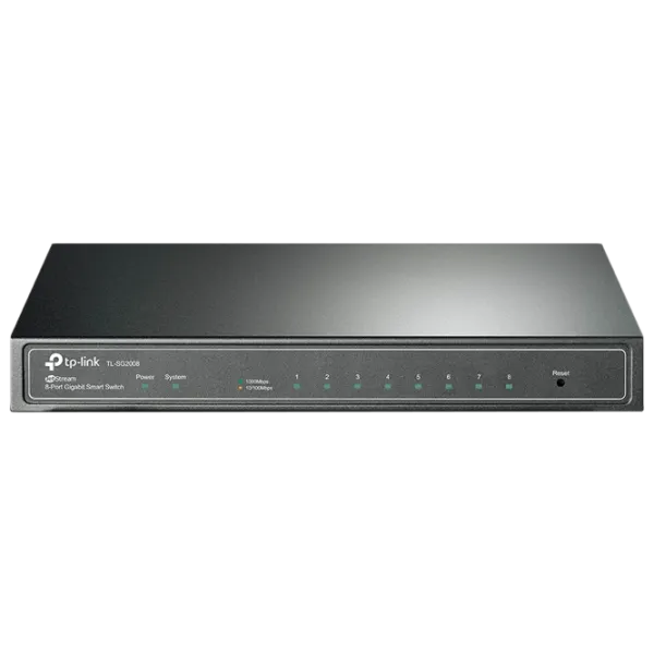 Switch TP-Link TL-SG2008 Черный photo 1