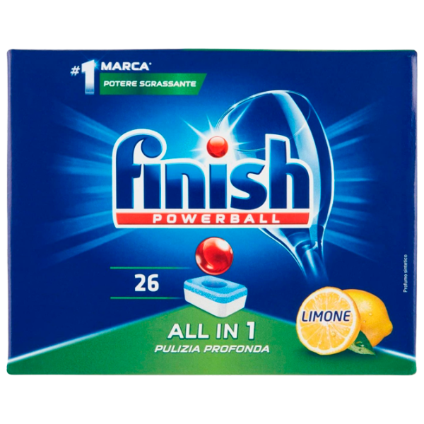 Capsule FINISH All in One 26 tab comprimate / pentru îndepartarea murdăriei photo 1