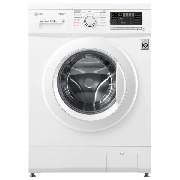Mașină de spălat cu uscător LG F1296CDS0 Direct Drive/Steam/6 Motion DD/6 kg/White photo 1