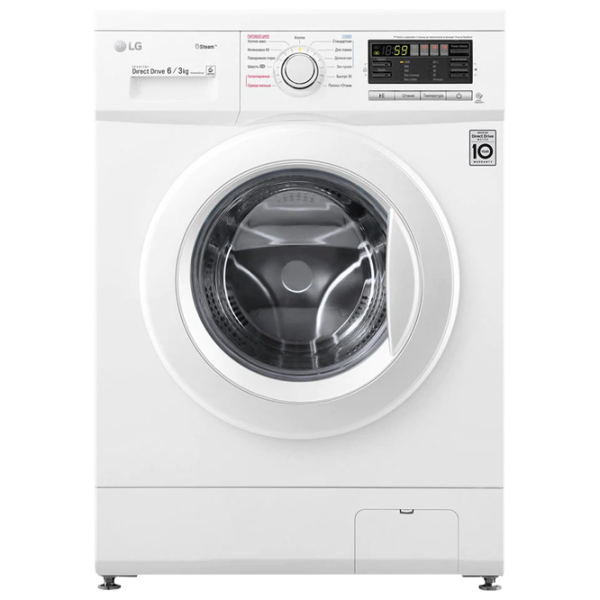 Mașină de spălat cu uscător LG F1296CDS0 Direct Drive/Steam/6 Motion DD/6 kg/White photo 1
