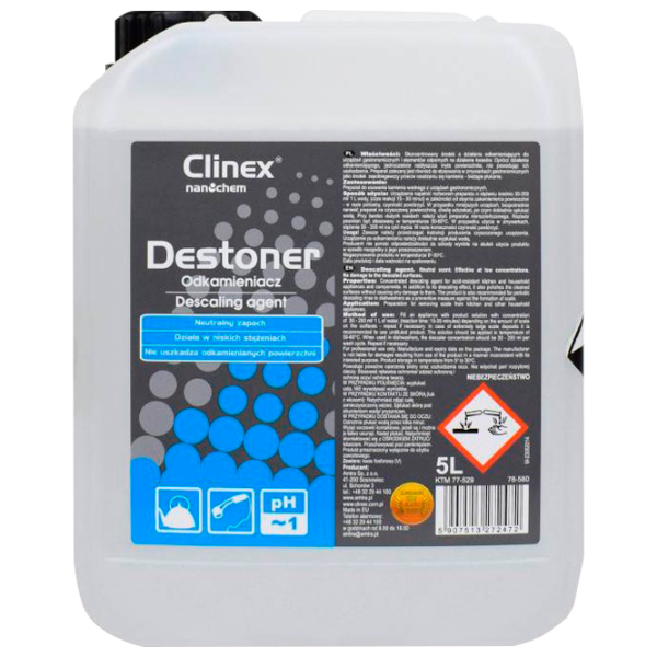 Soluție universală Clinex Destoner Prof 77529 pentru curățirea calcarului photo 1