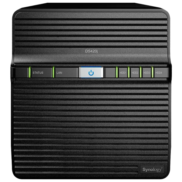 Сетевое хранилище Synology DS420J Черный photo 1