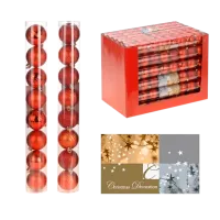 Игрушки для ёлки Christmas 34432 5 см/ Красный