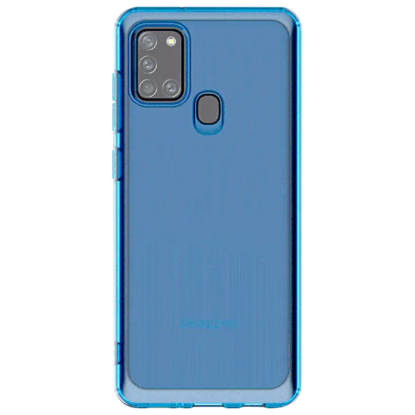 Чехол для смартфона Samsung Galaxy A21s Araree/ Back/ TPU/ Прозрачный Синий photo 1 Чехол для смартфона Samsung Galaxy A21s Araree/ Back/ TPU/ Прозрачный Синий photo 1