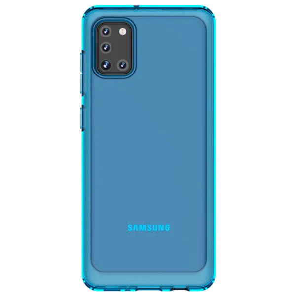 Чехол для смартфона Samsung Galaxy A31 Araree/ Back/ TPU/ Прозрачный Синий photo 1 Чехол для смартфона Samsung Galaxy A31 Araree/ Back/ TPU/ Прозрачный Синий photo 1