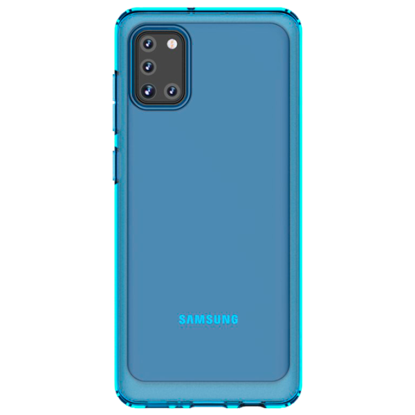 Чехол для смартфона Samsung Galaxy A31 Araree/ Back/ TPU/ Прозрачный Синий photo 1 Чехол для смартфона Samsung Galaxy A31 Araree/ Back/ TPU/ Прозрачный Синий photo 1