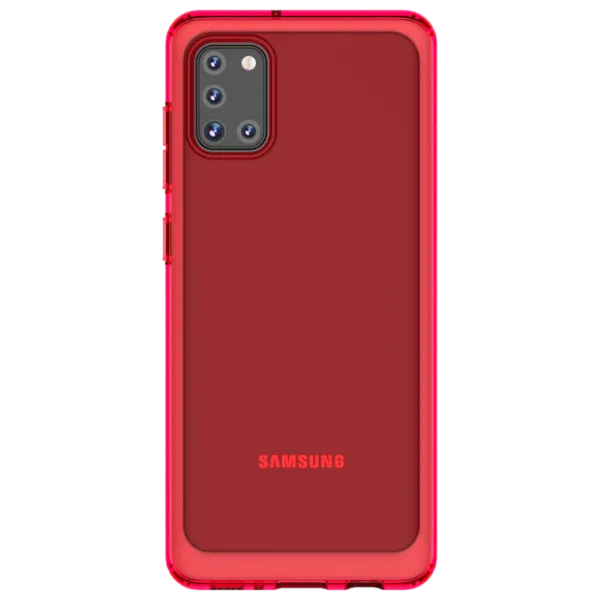 Чехол для смартфона Samsung Galaxy A31 Araree/ Back/ TPU/ Прозрачный Красный photo 1 Чехол для смартфона Samsung Galaxy A31 Araree/ Back/ TPU/ Прозрачный Красный photo 1