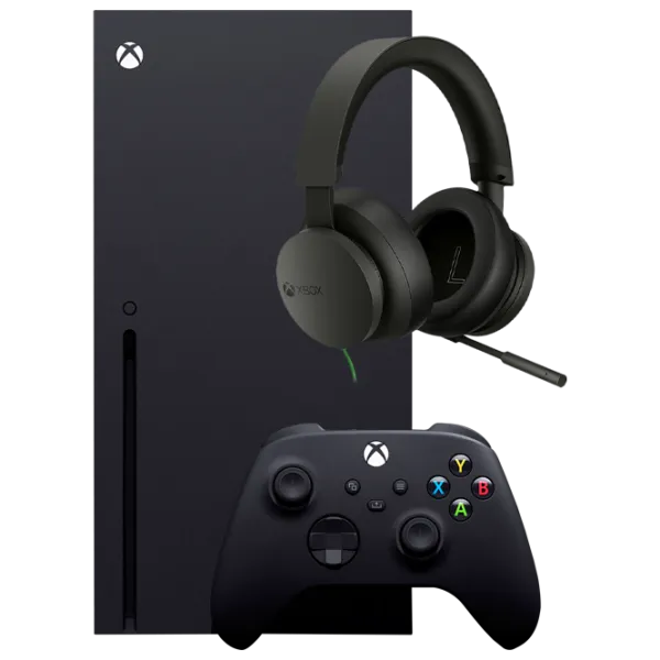 Microsoft Xbox Series X + Xbox Stereo Headset 1 TB/ Black photo 1
