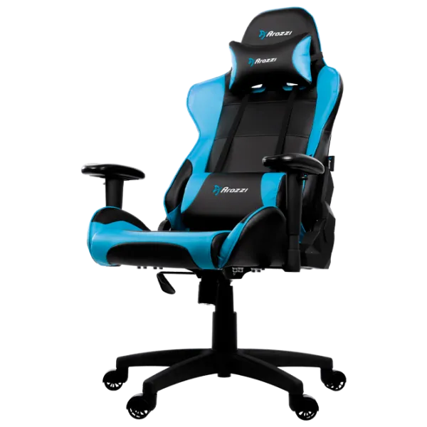 Игровое кресло Arozzi Verona V2 Чёрный Синий photo 1