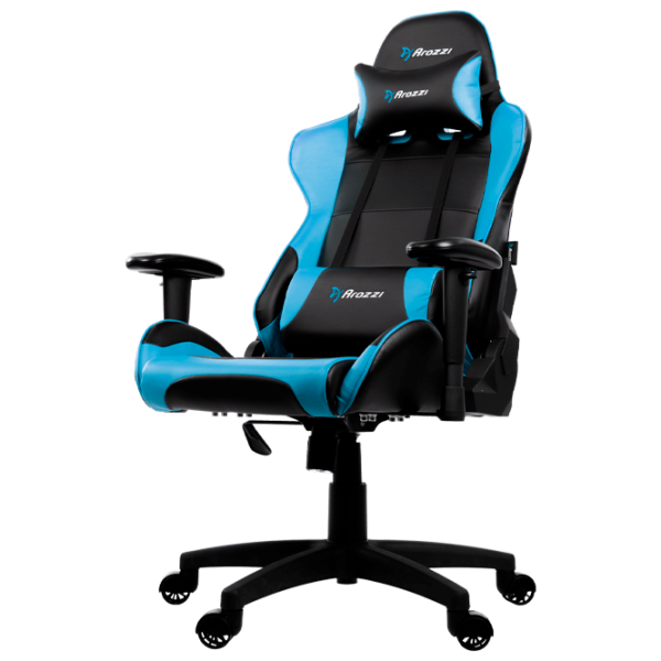 Игровое кресло Arozzi Verona V2 Чёрный Синий photo 1