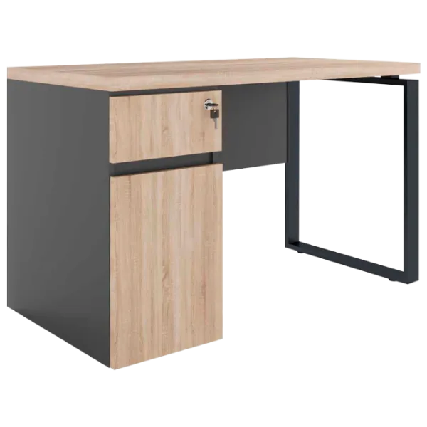 Masă de birou DecoPrim Box incorporat PAL/ Beige photo 1