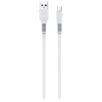 Cablu pentru telefon KDS-65 Rival USB Type-A + USB Type-C 1 m/ White
