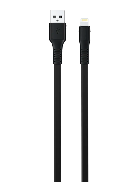 Cablu pentru telefon 68330 Rival USB Type-A + Lightning 1 m/ Black photo 1