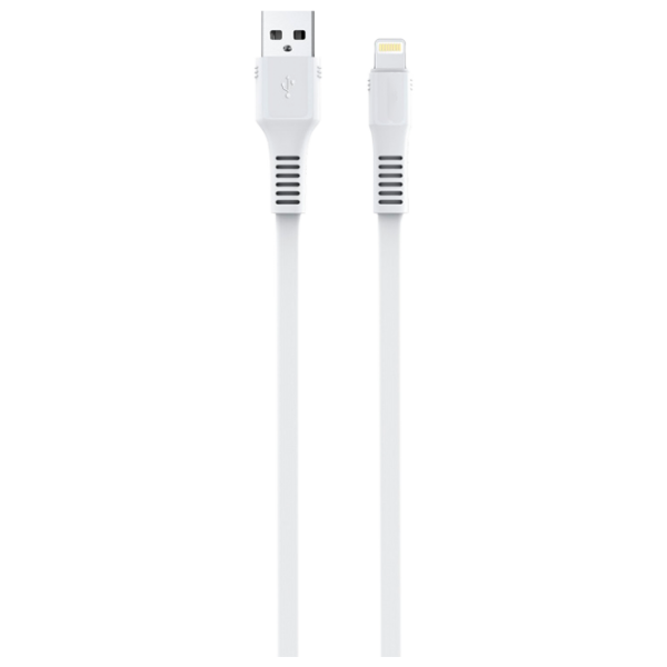Кабель для телефона 68330 Rival USB Type-A + Lightning 1 м/ Белый photo 1