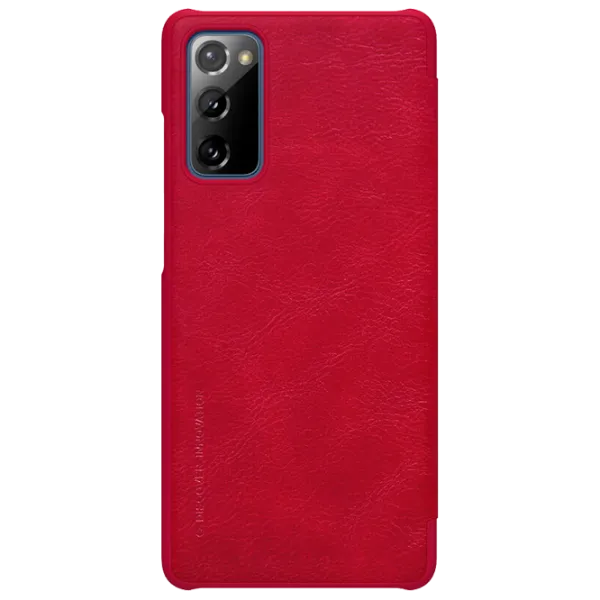 Husă pentru smartphone Samsung Galaxy S20 FE Nillkin/ Flip Cover/ Piele/ Red photo 1