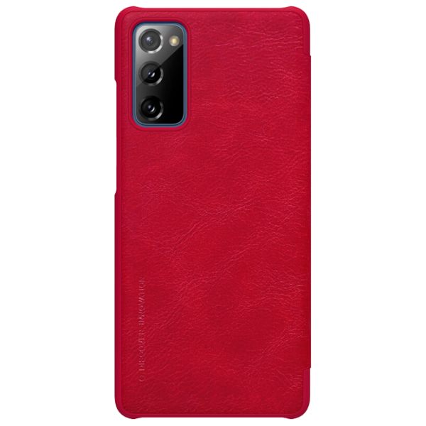 Husă pentru smartphone Samsung Galaxy S20 FE Nillkin/ Flip Cover/ Piele/ Red photo 1