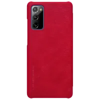 Husă pentru smartphone Samsung Galaxy S20 FE Nillkin/ Flip Cover/ Piele/ Red