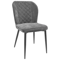 Scaun de bucătărie DecoPrim Tusk Stofă/ Gray Black