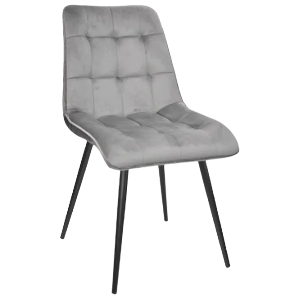 Scaun de bucătărie DecoPrim Capella Stofă/ Gray Black photo 1