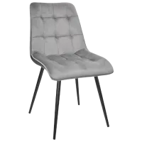 Scaun de bucătărie DecoPrim Capella Stofă/ Gray Black