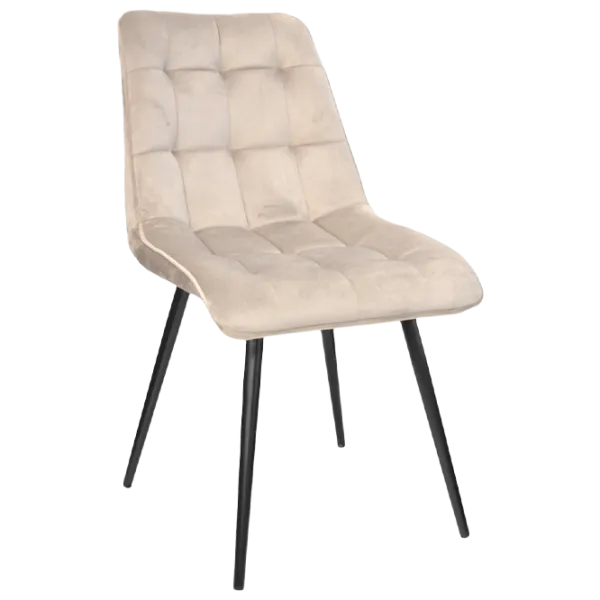 Scaun de bucătărie DecoPrim Capella Stofă/ Beige Black photo 1