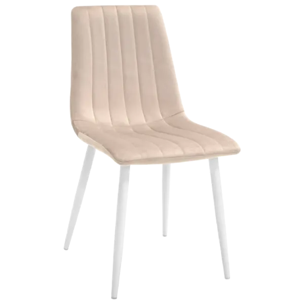 Scaun de bucătărie DecoPrim DC-90P Stofă/ Beige White photo 1