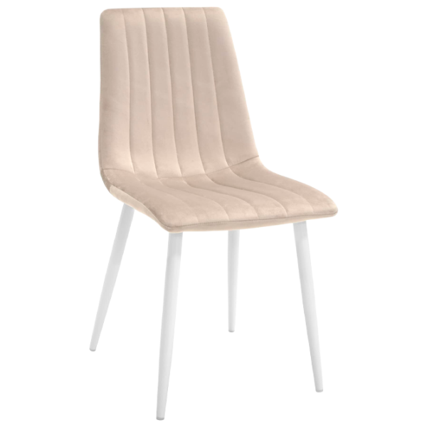 Scaun de bucătărie DecoPrim DC-90P Stofă/ Beige White photo 1