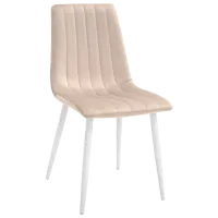 Кухонный стул DecoPrim DC-90P Ткань/ Бежевый Белый