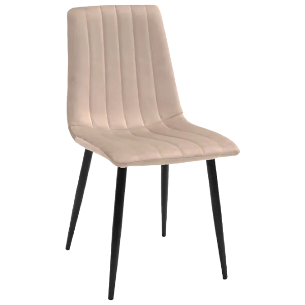 Кухонный стул DecoPrim DC-90P Ткань/ Бежевый Черный photo 1