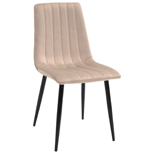 Кухонный стул DecoPrim DC-90P Ткань/ Бежевый Черный photo 1