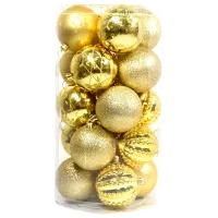 Игрушки для ёлки Global Christmas DS4930 8 см/ Золотой