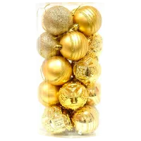Игрушки для ёлки Global Christmas DS5015 6 см/ Золотой