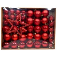 Игрушки для ёлки Global Christmas DS5026 Красный