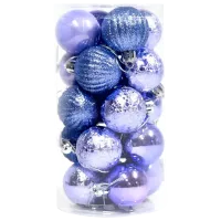 Jucării pentru brad Global Christmas DS5029 4 cm/ Blue