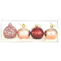 Игрушки для ёлки Global Christmas PC1529 6 см/ Rose