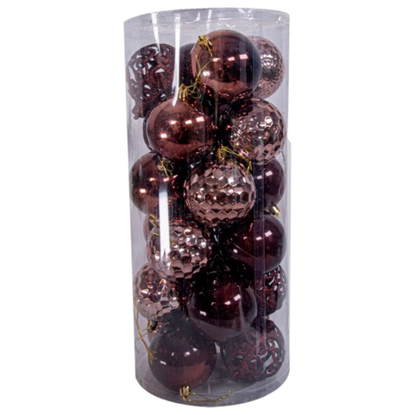 Jucării pentru brad Global Christmas DS7911 8 cm/ Brown photo 1