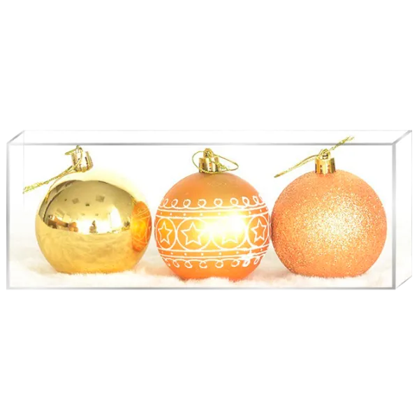 Игрушки для ёлки Global Christmas PC1540 7 см/ Золотой photo 1